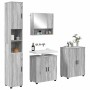 Juego de muebles de baño 4 pcs Gris sonoma 61 x 35 x 64 cm
