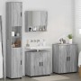 Juego de muebles de baño 4 pcs Gris sonoma 61 x 35 x 64 cm