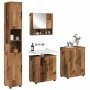 Juego de muebles de baño 4 pcs Madera vieja 61 x 35 x 64 cm