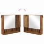 Juego de muebles de baño 4 pcs Madera vieja 61 x 35 x 64 cm