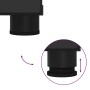 Juego de muebles de baño 2 pcs Negro 76.5 x 35 x 64 cm
