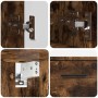 Juego de muebles de baño 2 pcs Roble ahumado 76.5 x 35 x 64 cm