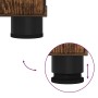 Juego de muebles de baño 2 pcs Roble ahumado 76.5 x 35 x 64 cm