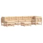 Gartenmöbel-Set 8-teilig und Massivholzkissen von vidaXL, Gartensets - Ref: Foro24-3185843, Preis: 748,24 €, Rabatt: %