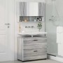 Juego de muebles de baño 2 pcs Gris sonoma 76.5 x 35 x 64 cm