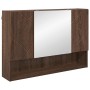 Juego de muebles de baño 2 pcs Marrón roble 76.5 x 35 x 64 cm