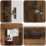 Juego de muebles de baño 2 pcs Madera vieja 76.5 x 35 x 64 cm