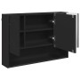 Juego de muebles de baño 3 pcs Negro 76.5 x 35 x 64 cm