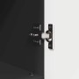 Juego de muebles de baño 3 pcs Negro 76.5 x 35 x 64 cm