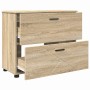 Juego de muebles de baño 3 pcs Roble Sonoma 76.5 x 35 x 64 cm
