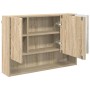 Juego de muebles de baño 3 pcs Roble Sonoma 76.5 x 35 x 64 cm