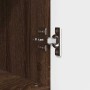 Juego de muebles de baño 3 pcs Marrón roble 76.5 x 35 x 64 cm