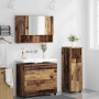 Juego de muebles de baño 3 pcs Madera vieja 76.5 x 35 x 64 cm
