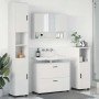 Juego de muebles de baño 4 pcs Blanco 30 x 35 x 192 cm
