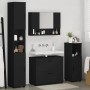 Juego de muebles de baño con cajón 4 pcs Negro 30 x 35 x 192 cm