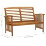 Gartenmöbel-Set 2-teilig aus massivem Akazienholz von vidaXL, Gartensets - Ref: Foro24-310262, Preis: 190,66 €, Rabatt: %