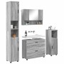 Juego de muebles de baño 4 pcs Gris sonoma 30 x 35 x 192 cm