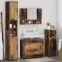 Juego de muebles de baño 4 pcs Madera vieja 30 x 35 x 192 cm