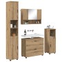 Juego de muebles de baño 4 pcs Roble artisan 30 x 35 x 192 cm