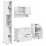 Juego de muebles de baño 4 pcs Blanco 30 x 35 x 192 cm