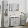 Juego de muebles de baño 4 pcs Gris hormigón 30 x 35 x 192 cm
