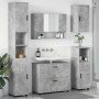 Juego de muebles de baño con cajón 5 pcs Gris Concreto en Muebles de baño | Comprar online en Foro24