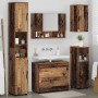 Juego de muebles de baño 5 pcs Madera vieja 30 x 35 x 192 cm