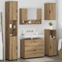 Juego de muebles de baño 5 pcs Roble artisan 30 x 35 x 192 cm