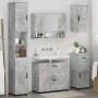 Juego de muebles de baño 5 pcs Gris hormigón 30 x 35 x 192 cm