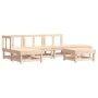Juego de muebles de jardín 6 piezas y cojines madera maciza de vidaXL, Conjuntos de jardín - Ref: Foro24-3185892, Precio: 454...
