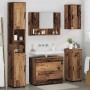 Juego de muebles de baño 5 pcs Madera vieja 30 x 35 x 192 cm