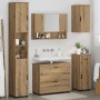 Juego de muebles de baño 5 pcs Roble artisan 30 x 35 x 192 cm