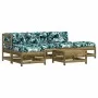 6-piece garden furniture set with impregnated pine wood cushions by vidaXL, Garden sets - Ref: Foro24-3185905, Price: 501,41 ...