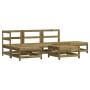 6-piece garden furniture set with impregnated pine wood cushions by vidaXL, Garden sets - Ref: Foro24-3185905, Price: 507,81 ...