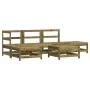 6-piece garden furniture set with impregnated pine wood cushions by vidaXL, Garden sets - Ref: Foro24-3185905, Price: 501,41 ...