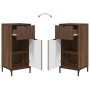 Juego de muebles de baño 2 pcs Marrón roble 39.5 x 36 x 88 cm