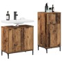 Juego de muebles de baño 2 pcs Madera vieja 39.5 x 36 x 88 cm