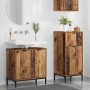 Juego de muebles de baño 2 pcs Madera vieja 39.5 x 36 x 88 cm