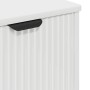 Juego de muebles de baño Cuadros 3 pcs Blanco 39.5 x 36 x 88 cm