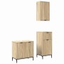Juego de muebles de baño 3 pcs Roble Sonoma 39.5 x 36 x 88 cm