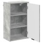 Juego de muebles de baño 3 pcs Gris hormigón 39.5 x 36 x 88 cm