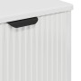 Juego de muebles de baño con cajón 3 pcs Blanco brillante