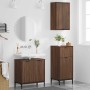 Juego de muebles de baño 3 pcs Marrón roble 39.5 x 36 x 88 cm