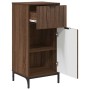 Juego de muebles de baño 3 pcs Marrón roble 39.5 x 36 x 88 cm