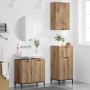Juego de muebles de baño 3 pcs Roble artisan 39.5 x 36 x 88 cm
