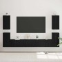 Conjunto de mueble de TV Roble Negro Madera de ingeniería en Muebles TV | Comprar online en Foro24