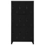 Black steel locker 90x45x180 cm by vidaXL, Lockers and storage cabinets - Ref: Foro24-339806, Price: 323,19 €, Discount: %