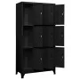 Schwarzer Stahlspind 90x45x180 cm von vidaXL, Schließfächer und Lagerschränke - Ref: Foro24-339806, Preis: 329,27 €, Rabatt: %