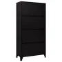 Schwarzer Stahlspind 90x45x180 cm von vidaXL, Schließfächer und Lagerschränke - Ref: Foro24-339806, Preis: 329,27 €, Rabatt: %