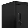 Schwarzer Stahlspind 90x45x180 cm von vidaXL, Schließfächer und Lagerschränke - Ref: Foro24-339806, Preis: 329,27 €, Rabatt: %